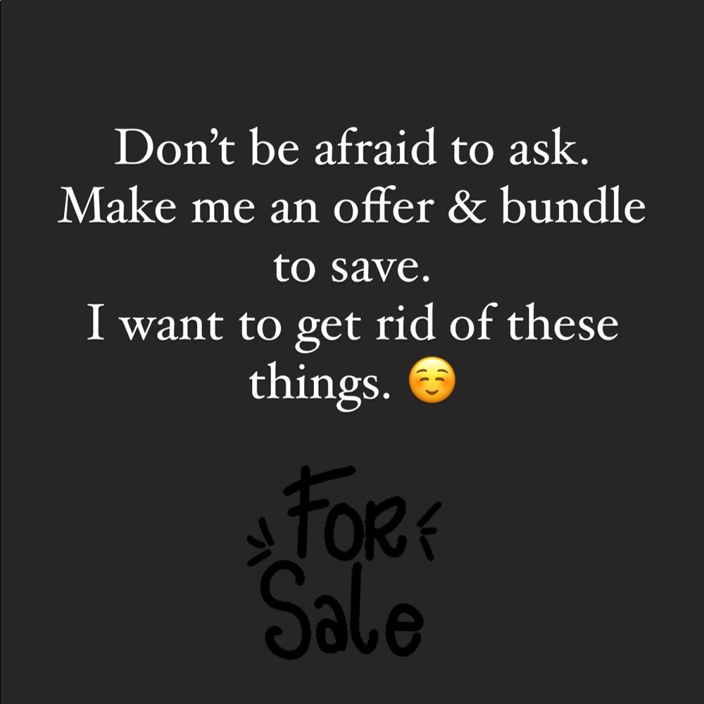 All items must go!